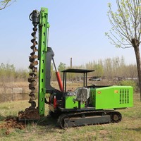 Machine de piquage solaire robuste avec une capacité de 600 kg et une construction renforcée pour une utilisation exigeante en piquage de poteaux solaires
