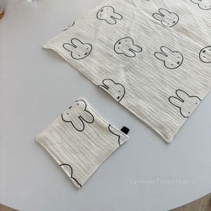 Napperon carré en bambou style Instagram, motif lapin Miffy japonais, doux pour la peau, serviette de table domestique, tapis résistant à la chaleur - Product Image 2