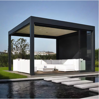 Pergola extérieure en aluminium à toit à lames orientables 3x6m, 4x6m, 6x3m, 6x4m, 8x4m