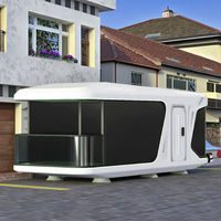 Serre en acier mobile de luxe 20ft 40ft, maison capsule préfabriquée, installation rapide, application villa/hôtel, garantie 5 ans