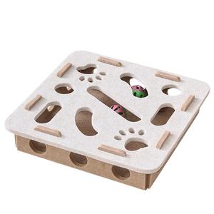 Caja de Juego Interactiva Ecológica de Fieltro para Gatos, Juguete de Rastreo y Excavación que Mejora el Movimiento Físico Interactivo de las Mascotas - Product Image 1