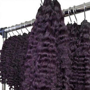 Extensions de Cheveux Naturels Noirs de Luxe en Gros, 100% Cheveux Humains Bruts Birmans, Double Trame, Vierge - Product Image 1