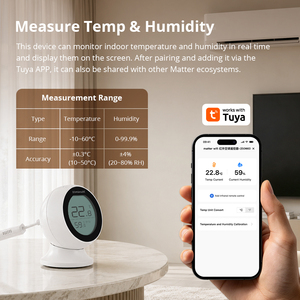Zemismart Matter WiFi Smart IR Blaster con Sensor de Temperatura y Humedad para Control de Aire Acondicionado, Compatible con Apple Home, <span class=keywords><strong>Alexa</strong></span> y Google Home - Product Image 2