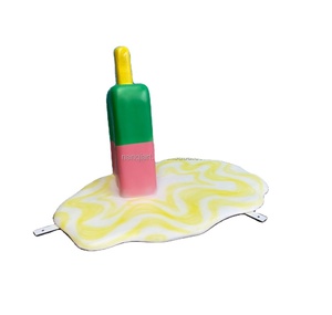 Scultura Artistica Unica in Resina Dipinta a Mano, Design Realistico di Gelato Sciolto, Grande Decorazione per Parchi all'Aperto - Product Image 2
