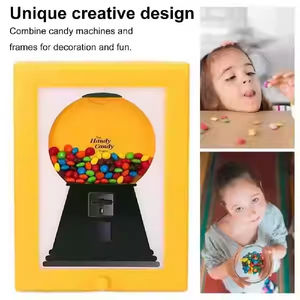 Dispensador de Dulces con Marco de Fotos, Exhibidor de Golosinas para Oficina, Idea de Regalo, Máquina de Chicles de Pared, Máquina de Dulces Vintage con Marco Divertido - Product Image 2