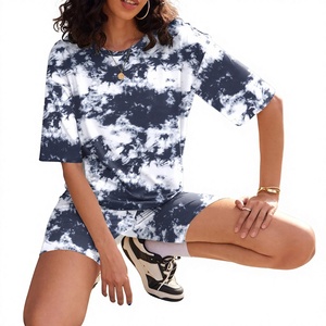 Ensemble d'été décontracté pour femme à col rond et manches courtes, coupe ample, respirant, vêtements de mode d'extérieur – Prix de gros - Product Image 3