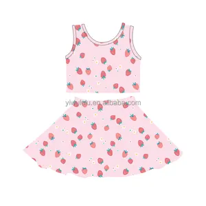Fashion Kids Clothing Two Piece Sets Baby Girls Skirt Sets For Summer