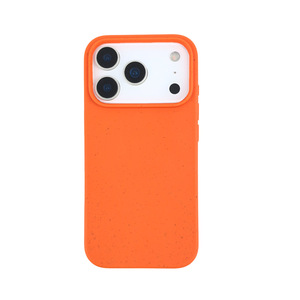 Funda Biodegradable GSCASE Fabricada con Paja de Trigo Suave, Accesorios para Celular, Funda para Mujer para iPhone 17, 17 Air, 17 Pro Max, Naranja - Product Image 2