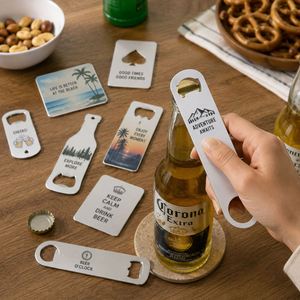 Décapsuleur plat en acier inoxydable personnalisé pour sublimation, idéal pour la cuisine, les restaurants, les cadeaux de festival - Vente en gros - Product Image 6