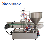Machine de remplissage automatique de bureau Moonpack TFM-120G-2 pour liquides, pâtes, crèmes, ligne de convoyage, emballage cosmétique et parfums pour petites entreprises