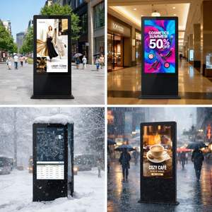 Écran publicitaire numérique extérieur 2500 nits 55 pouces IP65, affichage intelligent avec fonction tactile en option - Product Image 4