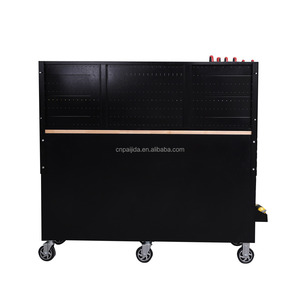 Armoire à outils métallique roulante verrouillable pour <span class=keywords><strong>garage</strong></span>, 5 tiroirs, option OEM/ODM, capacité de charge 300 kg, chariot utilitaire mobile au design moderne, avec clé - Product Image 5