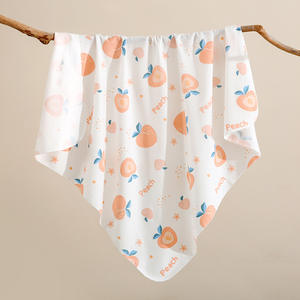 بطانية قماط مطبوعة من القطن العضوي للأطفال بطانية مريحة ناعمة لاستقبال الطفل بطانية قماط موسلين - Product Image 2