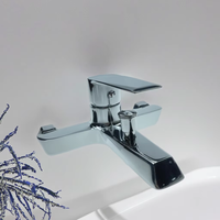 Mitigeur de douche mural en alliage de zinc pour eau chaude et froide avec cartouche céramique pour hôtels et villas
