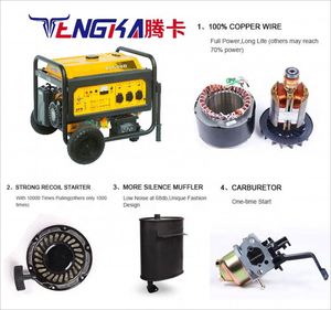 2.8 kw 3 kw 4kw 7kw 10 kw Portable <b>Power</b> Inverter <b>Generator</b> Gasoline <b>Generators</b> for Home - Product Image 2