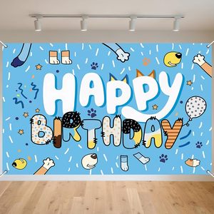 สุขสันต์วันเกิด ฉากหลังสีน้ำเงิน ตัวละครเกมโรบล็อกซ์ ฉากถ่ายภาพ ป้ายภาพถ่ายงานปาร์ตี้ ตกแต่ง ปรับแต่งได้ - Product Image 3