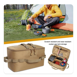 Camping en plein air réservoir <span class=keywords><strong>de</strong></span> gaz sac <span class=keywords><strong>de</strong></span> rangement grande capacité sol clou outil sac gaz bidon pique-nique ustensiles <span class=keywords><strong>de</strong></span> cuisine Kit sac - Product Image 2