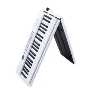 Tecla de respuesta táctil para enseñanza de Piano, 88 teclas, teclado de Piano electrónico plegable, instrumentos de música, teclado Midi de plástico