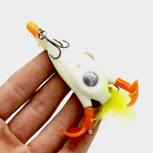 9.5cm14g Duc Leurres <span class=keywords><strong>Surface</strong></span> Tracteur Double Rotation Jambes avec 2 Crochets Threble <span class=keywords><strong>Surface</strong></span> Rotative Serpent Poisson <span class=keywords><strong>Brochet</strong></span> <span class=keywords><strong>Leurre</strong></span> De Pêche - Product Image 5