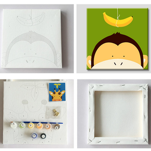 Pintura al Óleo DIY <span class=keywords><strong>para</strong></span> Niños, Personajes de Dibujos Animados y Películas, <span class=keywords><strong>Pintar</strong></span> por Números, 20*20cm, Marco Interior, Kit de Arte <span class=keywords><strong>para</strong></span> Colorear en Lienzo, Regalo - Product Image 4