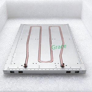 Placas <span class=keywords><strong>de</strong></span> Refrigeración por Agua Personalizadas, Radiadores <span class=keywords><strong>de</strong></span> <span class=keywords><strong>Aluminio</strong></span> <span class=keywords><strong>de</strong></span> Alta Potencia con Tubos <span class=keywords><strong>de</strong></span> Cobre Integrados para Baterías <span class=keywords><strong>de</strong></span> Nueva Energía y Telecomunicaciones - Product Image 1