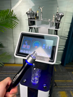 Appareil de soin du visage à l'oxygène et à l'eau 11 en 1, équipement multifonctionnel, machine de beauté à bulles d'oxygène noires, microdermabrasion hydro