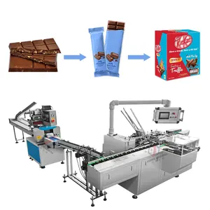 High speed automatic small carton paper chocolate bar box packaging machine line
