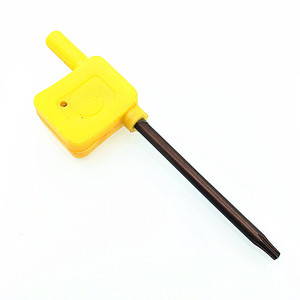 Llave hexagonal de mango de plástico amarillo T6 T7 T8 T9 T10 T15 T20 T25 de un solo extremo, manual, métrica, de acero aleado - Product Image 1
