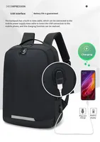 Sac à dos professionnel moderne pour ordinateur portable, étanche, pour voyages et bureau, durable, avec port USB