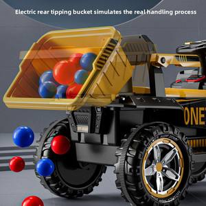 Excavatrice à batterie 12V pour enfants de 2 à 8 ans avec télécommande, excavatrice 3 en 1, bulldozer et pelle rétro, <span class=keywords><strong>jouet</strong></span> à monter - Product Image 5