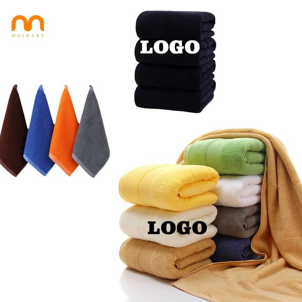 wholesale custom logo hairdressing black white salon hotel beauty 100% 35*75 cm cotton towel