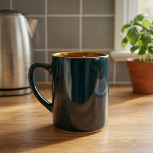 Mug à café en céramique mate, tasse en grès avec poignée, logo personnalisé, vaisselle réutilisable pour le bureau, la maison et les voyages - Product Image 3