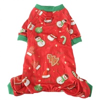 Vêtements de Noël pour chien, combinaison en polyester léger et hautement élastique pour chien de petite et moyenne taille, chiot, costume de fête pour animal de compagnie
