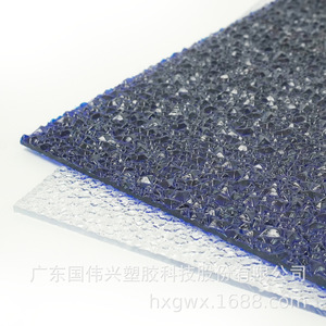 Pc Embossed Sheet Diamond Texture Frosted Transparent Board For Interior Decoration Guangdong Made - Product Image 1
