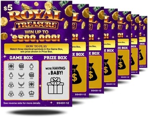 Cartes à gratter personnalisées pour l'annonce <span class=keywords><strong>de</strong></span> grossesse - Billets <span class=keywords><strong>de</strong></span> loterie pour révéler la grossesse - Idées d'annonces - Façon créative pour <span class=keywords><strong>faire</strong></span> l'annonce <span class=keywords><strong>de</strong></span> la naissance d'un bébé - Product Image 3
