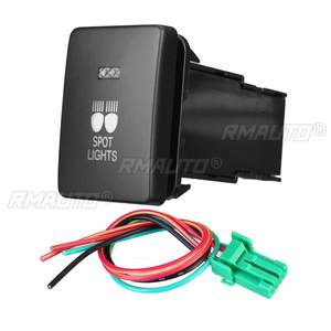 <b>12V</b> Car <b>Light</b> Push Button Rear Fog Spot <b>Light</b> LED <b>Light</b> Bar On/Off <b>Switch</b> for Mitsubishi Mirage LA Outlander ZK Pajero Sport QE - Product Image 2