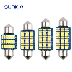Sunkia Festoen 31Mm 36Mm 39Mm 41Mm <span class=keywords><strong>Led</strong></span> Nummerplaat Lamp Hoogtepunt <span class=keywords><strong>Led</strong></span> Auto 12V 3014 36SMD Canbus Auto Licht Leeslamp - Product Image 1