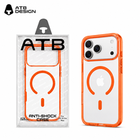 Coque de téléphone magnétique anti-jaunissement ATB Wholesale pour iPhone 17 18 Pro Max avec recharge sans fil