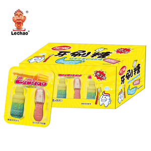 แปรงสีฟันเยลลี่ลูกกวาด<span class=keywords><strong>ฮา</strong></span>ลาแบบกำหนดเองโลโก้ OEM - Product Image 4