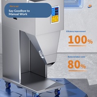 Machine de distribution de poudre et de granulés PLC 999g haute précision, équipement de remplissage automatique par pesage pour aliments, riz, haricots, céréales, farine