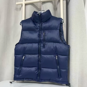 <span class=keywords><strong>Gilet</strong></span> Imbottito Personalizzato con Ricamo, Giacca Senza Maniche Oversize Casual con Cerniera, <span class=keywords><strong>Gilet</strong></span> da Uomo - Product Image 3