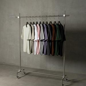 Camiseta de Punto Informal Personalizada para Hombre, Estilo Hip Hop, Color Sólido, 100% Algodón, Manga Corta, Transpirable, Suave, Corte Regular, Verano - Product Image 1