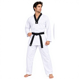 Uniforme de Taekwondo al por Mayor, Personalizado, de Alta Calidad, WTF Moderno, Cintura Elástica, Transpirable, Ligero, con Protección UV - Product Image 1