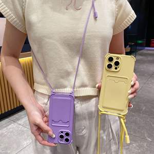 <span class=keywords><strong>Coque</strong></span> de téléphone souple à la mode à la mode pour <span class=keywords><strong>iPhone</strong></span> 16 15 14 <span class=keywords><strong>13</strong></span> 15 <span class=keywords><strong>Pro</strong></span> <span class=keywords><strong>Max</strong></span> <span class=keywords><strong>avec</strong></span> corde suspendue <span class=keywords><strong>coque</strong></span> de téléphone portable couleur TPU souple - Product Image 3
