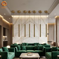 Lustre suspendu moderne personnalisable pour salon, noir, pour villa, escalier en colimaçon, installation de projet, AC85-265V LED