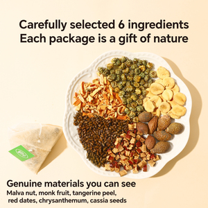 XiaoShanLong Té Herbal Natural de Fruta del Monje y Semillas de Malva, Té Calmante para la Garganta con Semillas Secas de Luo Han Guo y Sterculia para el Cuidado de la Voz - Product Image 2