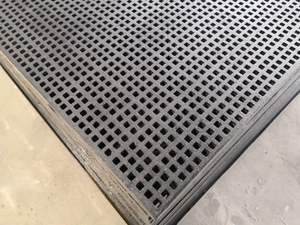 एंटी स्लिप फाइबरग्लास मिनी मेश ग्राटिंग 19*19*38 मिमी चराई सतह के साथ - Product Image 2