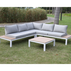 Muebles de Jardín de <span class=keywords><strong>Aluminio</strong></span> al por Mayor, Sofás de Jardín Contemporáneos, Sofá de Jardín en Forma de L para Hoteles - Product Image 6