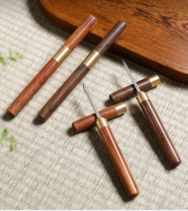 Accessoires classiques de cérémonie du thé en bois de rose, écologiques, Trozo De <span class=keywords><strong>Pastel</strong></span> De Te Puer, Couteau à thé, Couteau à glace - Product Image 5