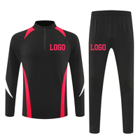 Veste et pantalon de survêtement de football d'automne coupe-vent, respirant, écologique, lourd, unisexe, design 2 en 1